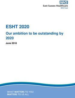 ESHT 2020 Our ambition to be outstanding by 2020 - June 2018 - East Sussex Healthcare NHS