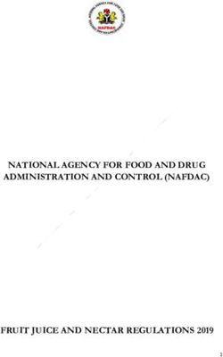 NATIONAL AGENCY FOR FOOD AND DRUG ADMINISTRATION AND CONTROL (NAFDAC ...