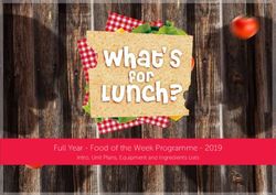 Full Year - Food of the Week Programme 2019 - Intro, Unit Plans, Equipment and Ingredients Lists - What's for Lunch?