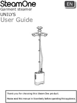 User Guide UNILYS Garment steamer - EN