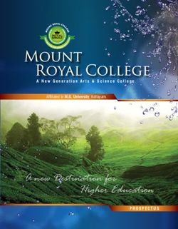 A New Generation Arts & Science College - Affiliated to M.G. University, Kottayam - Mount Royal College