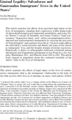 Liminal Legality: Salvadoran and Guatemalan Immigrants' Lives in the United States1