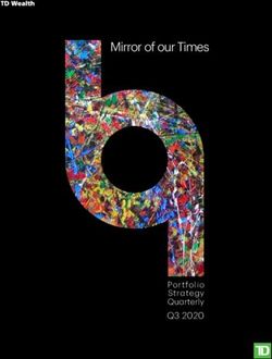 Mirror of our Times - Q3 2020 Portfolio Strategy Quarterly - TD Bank