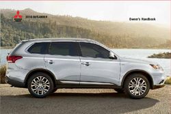 Owner's Handbook 2016 OUTLANDER - Mitsubishi Motors