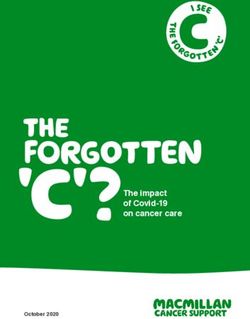 ForgoTten The The impact of Covid-19 on cancer care - Macmillan Cancer ...