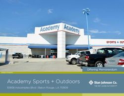 Academy Sports + Outdoors - Offering Memorandum - Stan Johnson Company