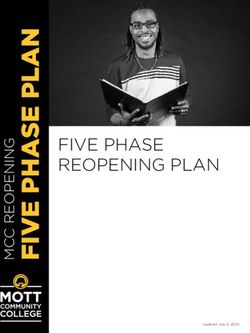 FIVE PHASE REOPENING PLAN - Mott Community College