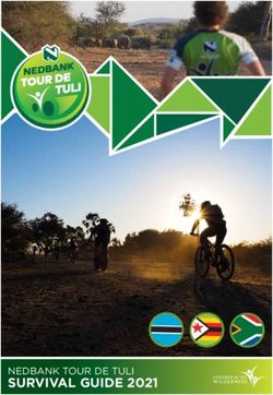 SURVIVAL GUIDE 2021 NEDBANK TOUR DE TULI