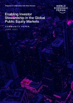 Enabling Investor Stewardship in the Global Public Equity Markets - COMMUNITY PAPER JUNE 2021