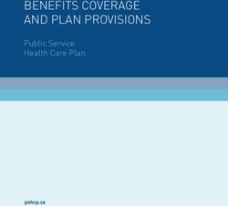 Benefits coverage and plan provisions - public service Health care plan - Public Service Health ...