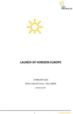 LAUNCH OF HORIZON EUROPE - Perin