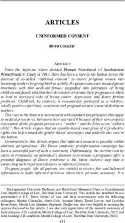 ARTICLES UNINFORMED CONSENT - Boston University