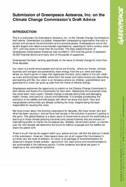 Submission of Greenpeace Aotearoa, Inc. on the Climate Change Commission's Draft Advice