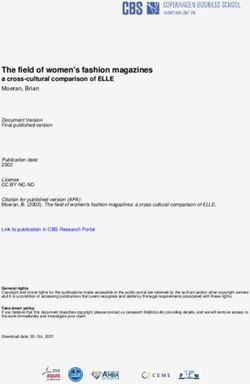 The field of women's fashion magazines - a cross-cultural comparison of ELLE Moeran, Brian - CBS Research Portal
