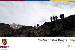 Co-Curricular Programme 2021 - King's College