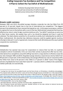 Ending Corporate Tax Avoidance and Tax Competition: A Plan to Collect the Tax Deficit of Multinationals1 - Gabriel ...
