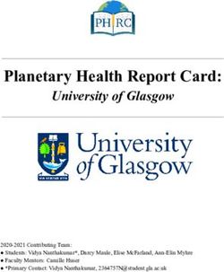 Planetary Health Report Card: University of Glasgow