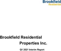 Brookfield Residential Properties Inc - Q1 2021 Interim Report