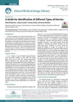 A Guide For Identification Of Different Types Of Hernias