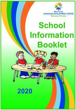 School Information Booklet 2020 - West Coast Language ...