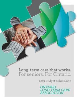 For seniors. For Ontario - Long-term care that works - Better Seniors' Care