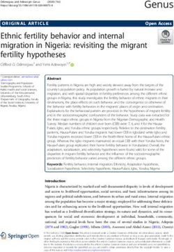 Ethnic fertility behavior and internal migration in Nigeria: revisiting the migrant fertility hypotheses - Genus