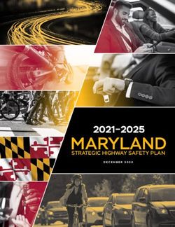 MARYLAND 2021-2025 STRATEGIC HIGHWAY SAFETY PLAN - Zero Deaths Maryland