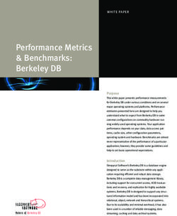 Performance Metrics & Benchmarks: Berkeley DB