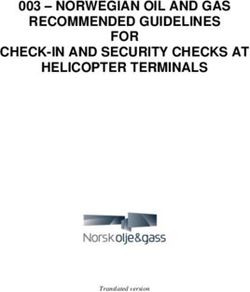 NORWEGIAN OIL AND GAS RECOMMENDED GUIDELINES FOR CHECK-IN AND SECURITY CHECKS AT HELICOPTER TERMINALS