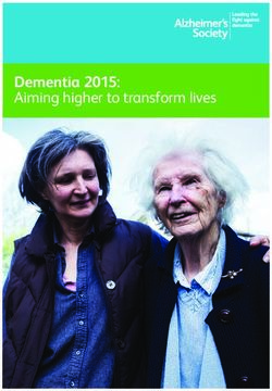 Dementia 2015: Aiming higher to transform lives - Alzheimer's ...