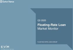 Floating-Rate Loan Market Monitor - Q3 2020 - Eaton Vance
