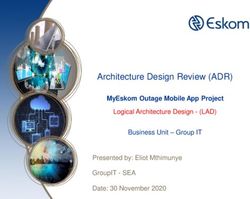 ARCHITECTURE DESIGN REVIEW (ADR) - MYESKOM OUTAGE MOBILE APP PROJECT LOGICAL ARCHITECTURE DESIGN - (LAD)