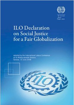 ILO Declaration on Social Justice for a Fair Globalization - adopted by the International Labour Conference at its Ninety-seventh Session, Geneva ...