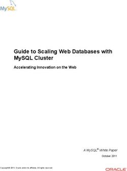 GUIDE TO SCALING WEB DATABASES WITH MYSQL CLUSTER - ACCELERATING INNOVATION ON THE WEB