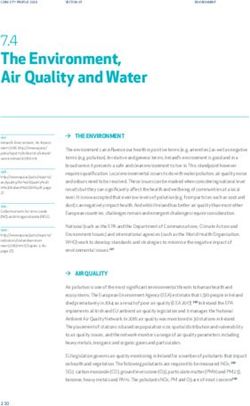 The Environment, Air Quality and Water 7.4 - Cork Healthy Cities