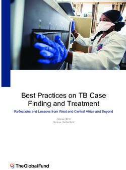 Best Practices on TB Case Finding and Treatment - Global Fund