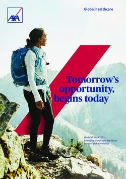 Tomorrow's opportunity, begins today - Global healthcare - World of Work 2021: Emerging trends and the future focus of global mobility