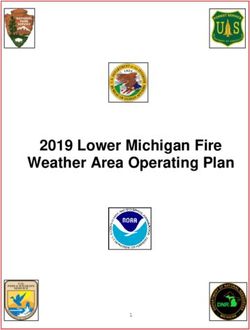 2019 Lower Michigan Fire Weather Area Operating Plan
