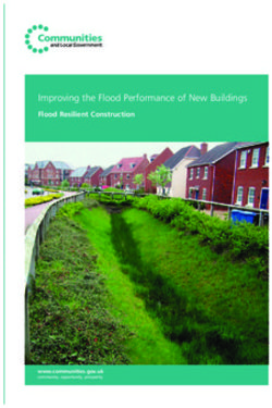 Improving the Flood Performance of New Buildings