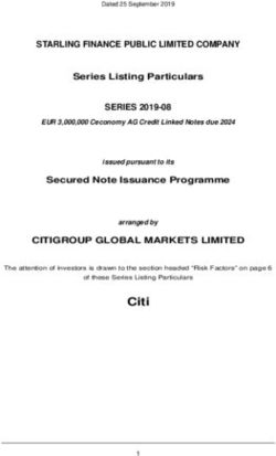 Citi - STARLING FINANCE PUBLIC LIMITED COMPANY