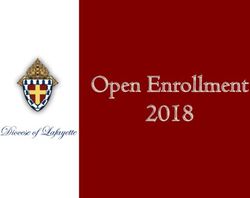 Open Enrollment 2018 Diocese of Lafayette