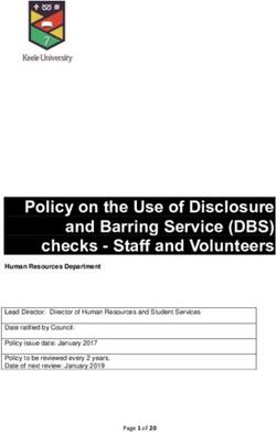 Policy on the Use of Disclosure and Barring Service (DBS) checks - Staff and Volunteers