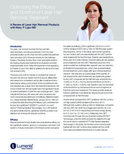 Optimizing the Efficacy and Comfort of Laser Hair Removal Treatment