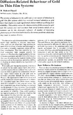 Diffusion-Related Behaviour of Gold in Thin Film Systems
