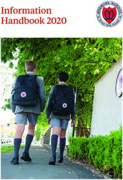 Information Handbook 2020 - Medbury School