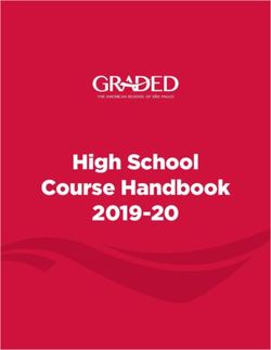 High School Course Handbook 2019-20 - Graded School