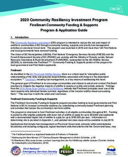 2020 Community Resiliency Investment Program - UBCM