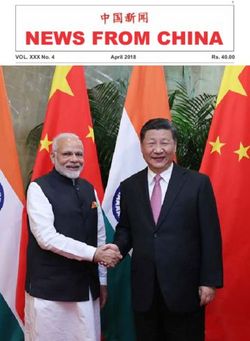 VOL. XXX No. 4 April 2018 - Embassy of the People's Republic of China in India