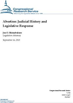 Abortion: Judicial History and Legislative Response - Jon O. Shimabukuro Legislative Attorney