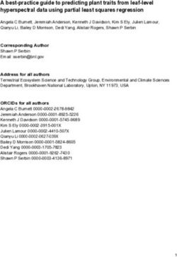 A best-practice guide to predicting plant traits from leaf-level hyperspectral data using partial least squares regression - Brookhaven National ...